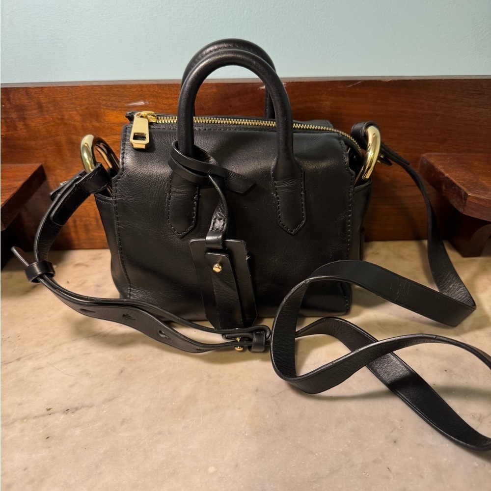 NWT J Crew Women's Black Small Cross Body Bag